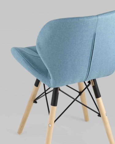 Стул Stool Group Бон рогожка Голубой