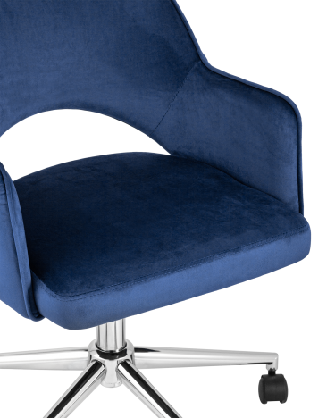 Компьютерное кресло Stool Group Кларк велюр Синий