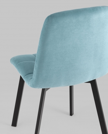 Стул Stool Group Oliver SquareвелюрПыльно-голубой
