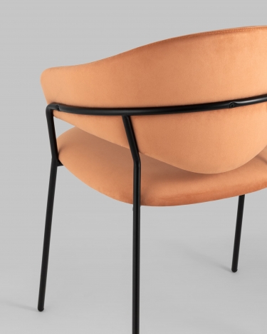 Стул Stool Group Алексис велюр Оранжевый