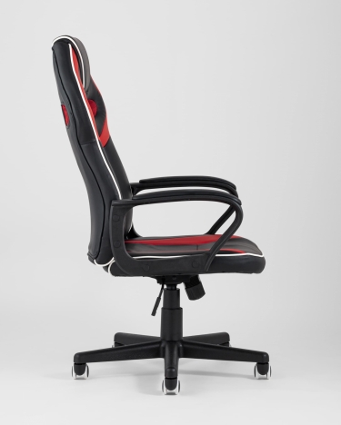 Игровое кресло Stool Group TopChairs Racer Lighti Черное с красным