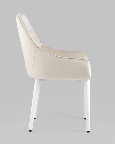 Стул Stool Group Диана white-black велюр Кремовый