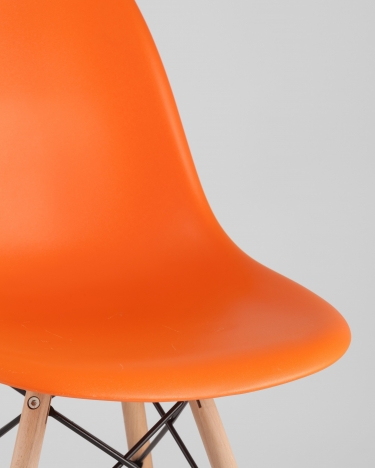 Стул Stool Group Eames DSW 4 шт. Оранжевый