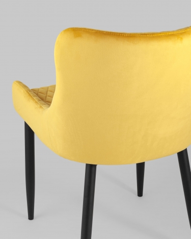 Стул мягкий Stool Group Ститч велюр Оранжевый