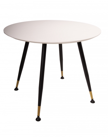 Стол R-home Месси d860 Белый со скосом