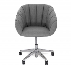 Кресло для посетителя Profoffice ALMA SOFT 5star alum W/M 160 Серое