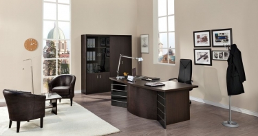 Кабинет руководителя Profoffice SIRIUS 04 Венге Кожа под крокодила