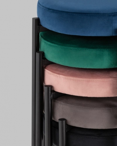 Табурет Stool Group Рио велюр Пыльно-розовый