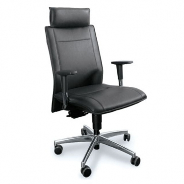 Кресло на черных опорах, с подлокотниками Profoffice PINKO plastic 4legs black Jade9502 Arms Серый Черный
