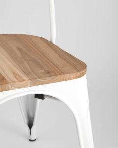Стул Stool Group TOLIX WOOD Белый