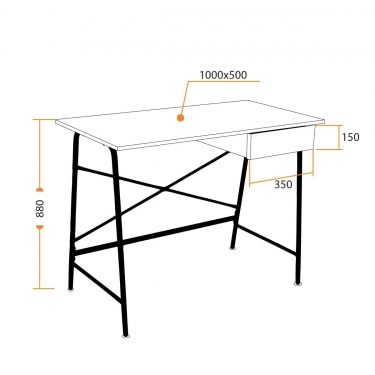 Cтол Tetchair WD-12 Burnt