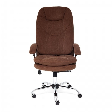 Кресло Tetchair SOFTY LUX флок , коричневый, 6
