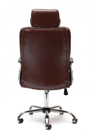 Кресло руководителя Tetchair Oxford хром коричневый 2 TONE