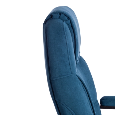 Кресло Tetchair BERGAMO хром 22 флок , синий, 32