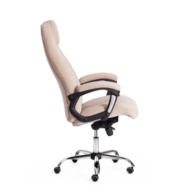 Кресло Tetchair BOSS Lux флок , бежевый/бежевый перф., 7/7/06