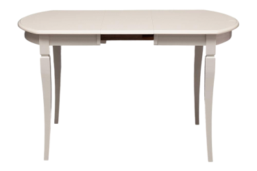 Стол раскладной Tetchair Modena MD-T4EX дерево гевея/мдф, 100+29х75х75 см, ivory white слоновая кость 2-5