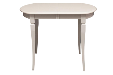 Стол раскладной Tetchair Modena MD-T4EX дерево гевея/мдф, 100+29х75х75 см, ivory white слоновая кость 2-5