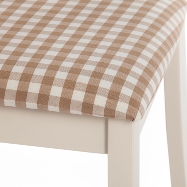 Стул Tetchair Picasso PC-SC дерево гевея, 45х53х97см, ivory white слоновая кость 2-5, Ткань Прованс 13