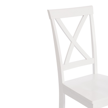 Стул Tetchair GOLFI Гольфи дерево гевея/мдф, 44x54x95, pure white 402