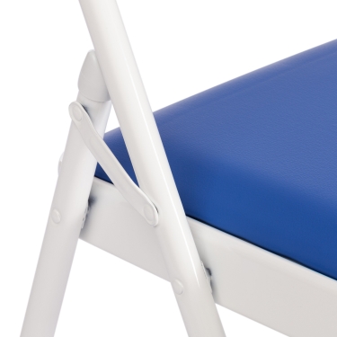 Стул складной Tetchair FOLDER mod. 032 каркас металл, сиденье/спинка экокожа, 415176см, синий