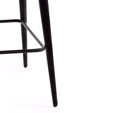 Стул барный Tetchair CHILLY mod.7095б ткань/металл, 53х44х104 см, высота до сиденья 76 см, бежевый barkhat 5/черный
