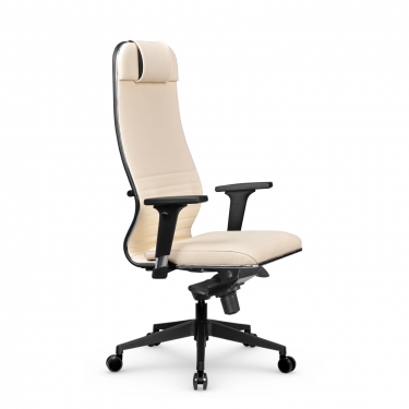 Кресло руководителя Метта Metta L 1m 38К2/2D Infinity Easy Clean MPES Комплект 4 Молочное