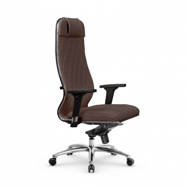 Кресло руководителя Метта Мetta L 1m 40M/2D Infinity Easy Clean MPES Комплект 1 Темно-коричневое