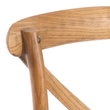 Стул с подлокотниками Tetchair CROSS mod.CB2008 дерево береза, 91х55х52см, Груша 3