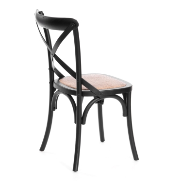 Стул Tetchair CROSS mod.CB2001 дерево береза, 49.553.587, черный