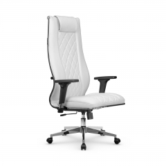Кресло руководителя Метта Мetta L 1m 50M/2D Infinity Easy Clean MPES Комплект 3 Белое