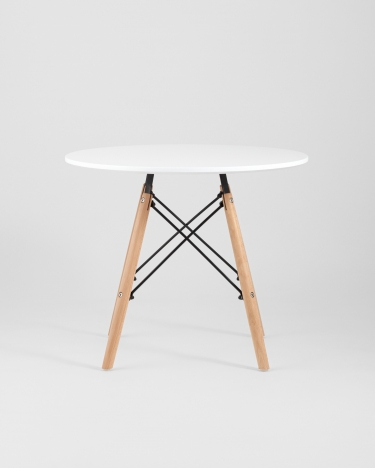 Стол детский Eames Dsw белый, ножки массив бука
