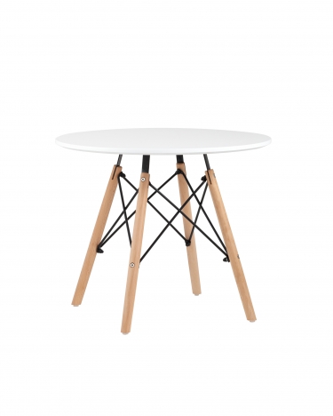 Стол детский Eames Dsw белый, ножки массив бука