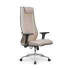 Кресло руководителя Метта Мetta L 1m 50M/2D Infinity Easy Clean MPES Комплект 9 Темно-бежевое