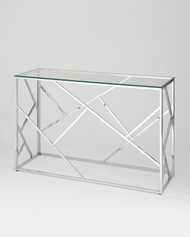 Консоль Stool Group АРТ ДЕКО 12040 Серебро