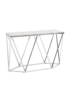 Консоль Stool Group Авалон 12241 серый мрамор сталь Серебро