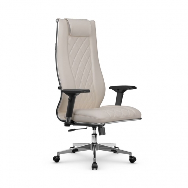 Кресло руководителя Метта МЕТТА L 1m 50M/4D Infinity Easy Clean MPES Комплект 3 Светло-бежевое