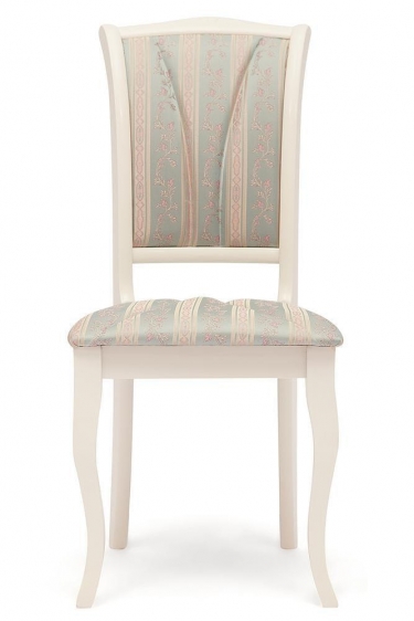 Стул Tetchair Opera OP-SC дерево гевея, 45х53х97см, ivory white слоновая кость 2-5, ткань бирюзовая H180-19
