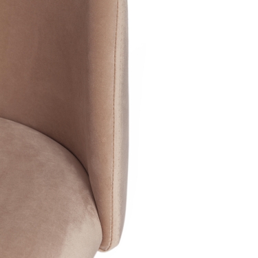 Стул Tetchair MONRO mod. 710 ткань/металл, 56х51х80 см, высота до сиденья 47 см, бежевый barkhat 5/черный