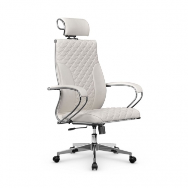 Кресло руководителя Метта Metta L 2c 44C/K116 Infinity Easy Clean MPES Комплект 3 Белое