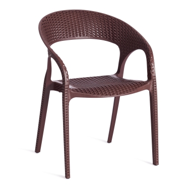 Стул Tetchair TINTO mod. PC59 пластик, 60 х 63 х 83 см, Brown коричневый