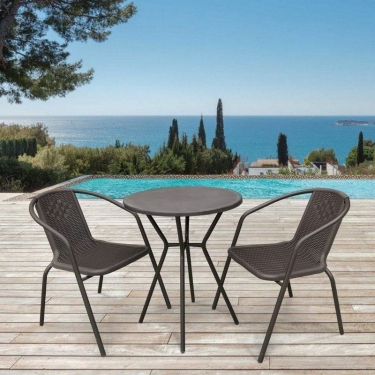 Комплект мебели Афина-мебель Асоль-5 LRC01/LRT01-D60 Dark Brown 2Pcs