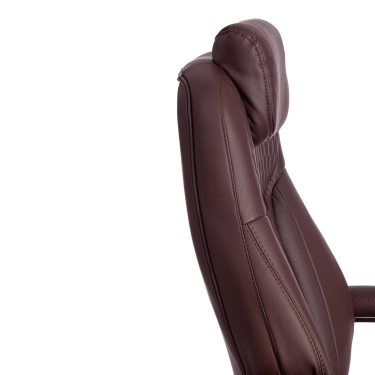 Кресло офисное Tetchair Trust max кож/зам, коричневый/коричневый стеганный/коричневый, 36-36/36-36/6/36-36/06