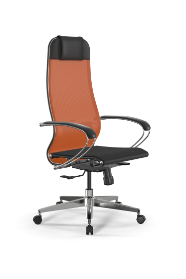 Кресло офисное Метта МЕТТА B 1m 4/K131, Основание 17831 Комплект 1 Оранжевое Черное
