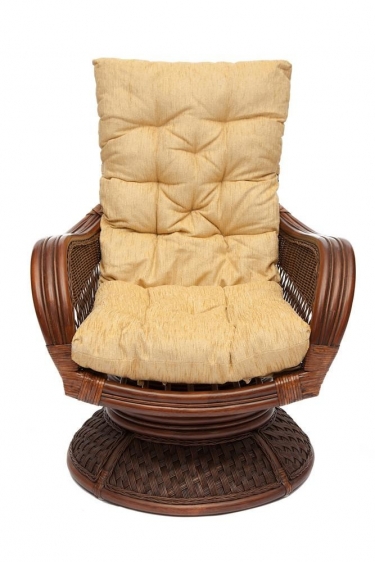 Кресло-качалка mod. AX3005 Tetchair mod. AX3005 дерево береза, ткань полиэстер/хлопок, 61х94,5х104 см, дерево венге 9, ткань бежевая 1501-4