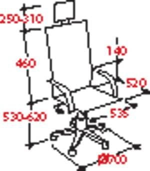 Кресло руководителя EasyChair EChair-CS-8821E-2 298060 Черное