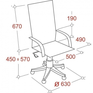 Кресло EasyChair EChair-624 TTW 334350 Синее