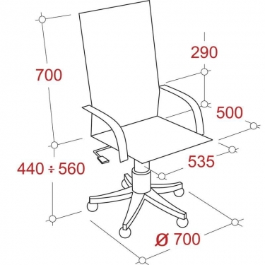 Кресло руководителя EasyChair EChair-633 TR 470987 Бежевое