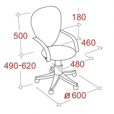 Кресло EasyChair EChair-322 PC 622257 Черное