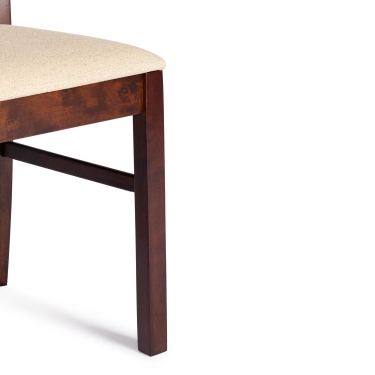 Стул Tetchair Гермес/ Hermes дерево гевея, 43х49х94см, Cappuchino , ткань бежевая S178-4