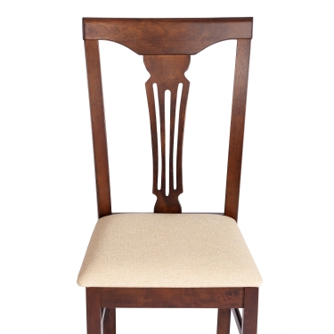 Стул Tetchair Гермес/ Hermes дерево гевея, 43х49х94см, Cappuchino , ткань бежевая S178-4